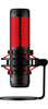HP HyperX QuadCast USB Microphone, Red Lighting, 3.5mm, Bidirectional, Black-Red - 4P5P6AA