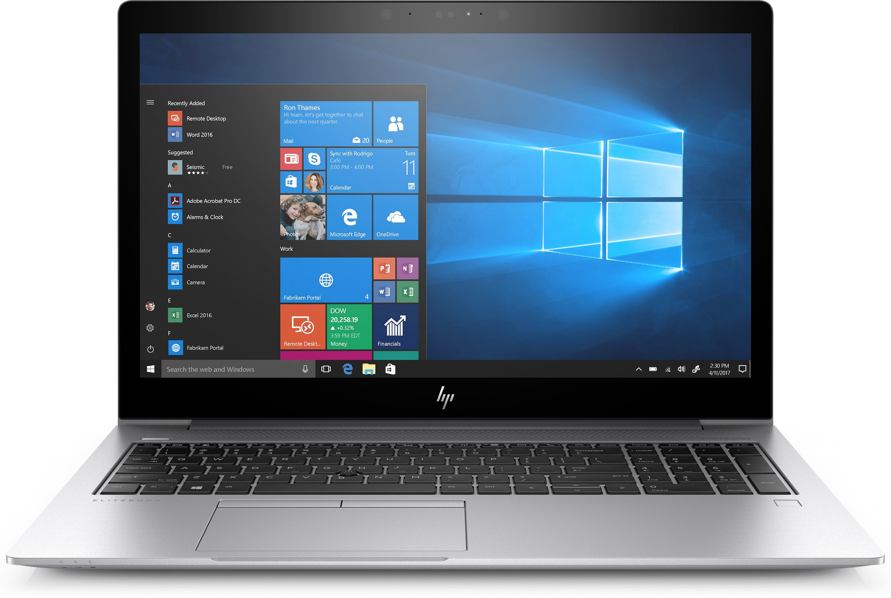HP EliteBook 840-G5 14" FHD (Non-Touch) Notebook PC, Intel i5-8250U, 1.60GHz, 8GB RAM, 256GB SSD, Windows 10 Pro 64-Bit - 6FU77UP#ABA