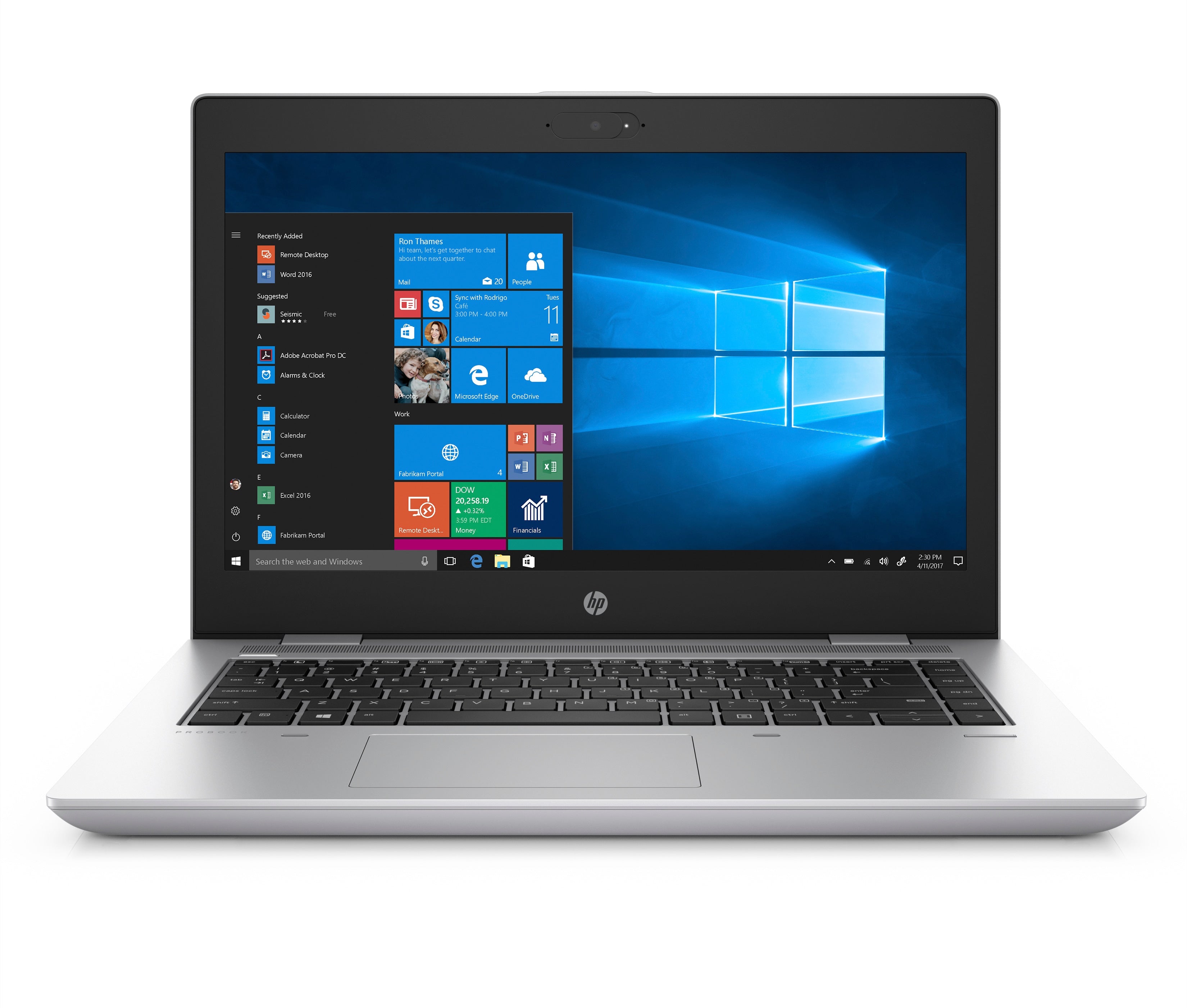 HP ProBook 640-G4 14" HD (Non-Touch) Notebook PC, Intel i5-8350U, 1.70GHz, 4GB RAM, 1TB HDD, Windows 10 Pro 64-Bit - 4RA04UT#ABA