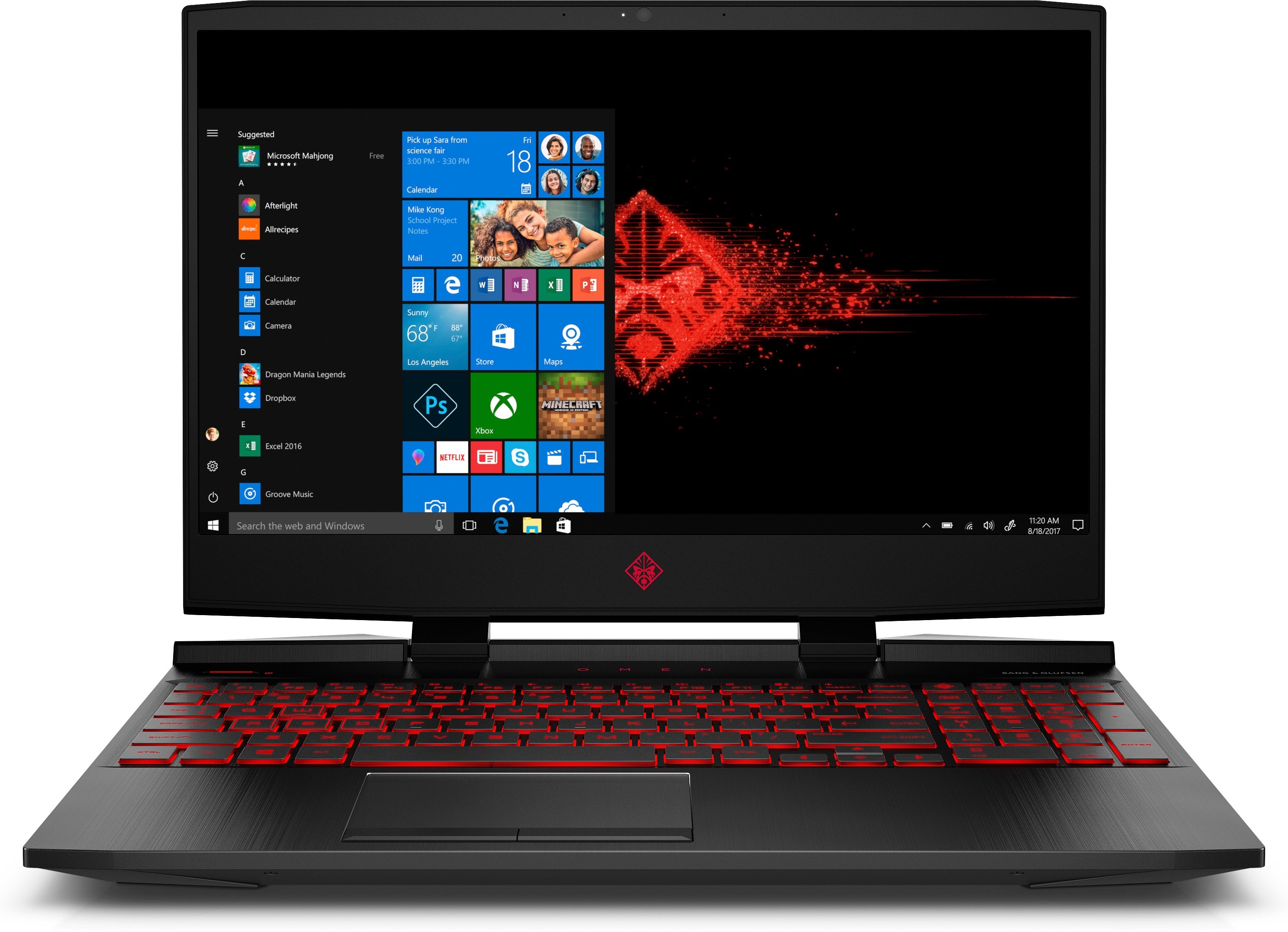 HP OMEN 15-dc1020nr 15.6" Full HD (Non-Touch) Gaming Notebook, Intel:i7-9750H, 2.60GHz, 8GB RAM, 256GB SSD, Windows 10 Home 64-Bit - 6QT88UA#ABA