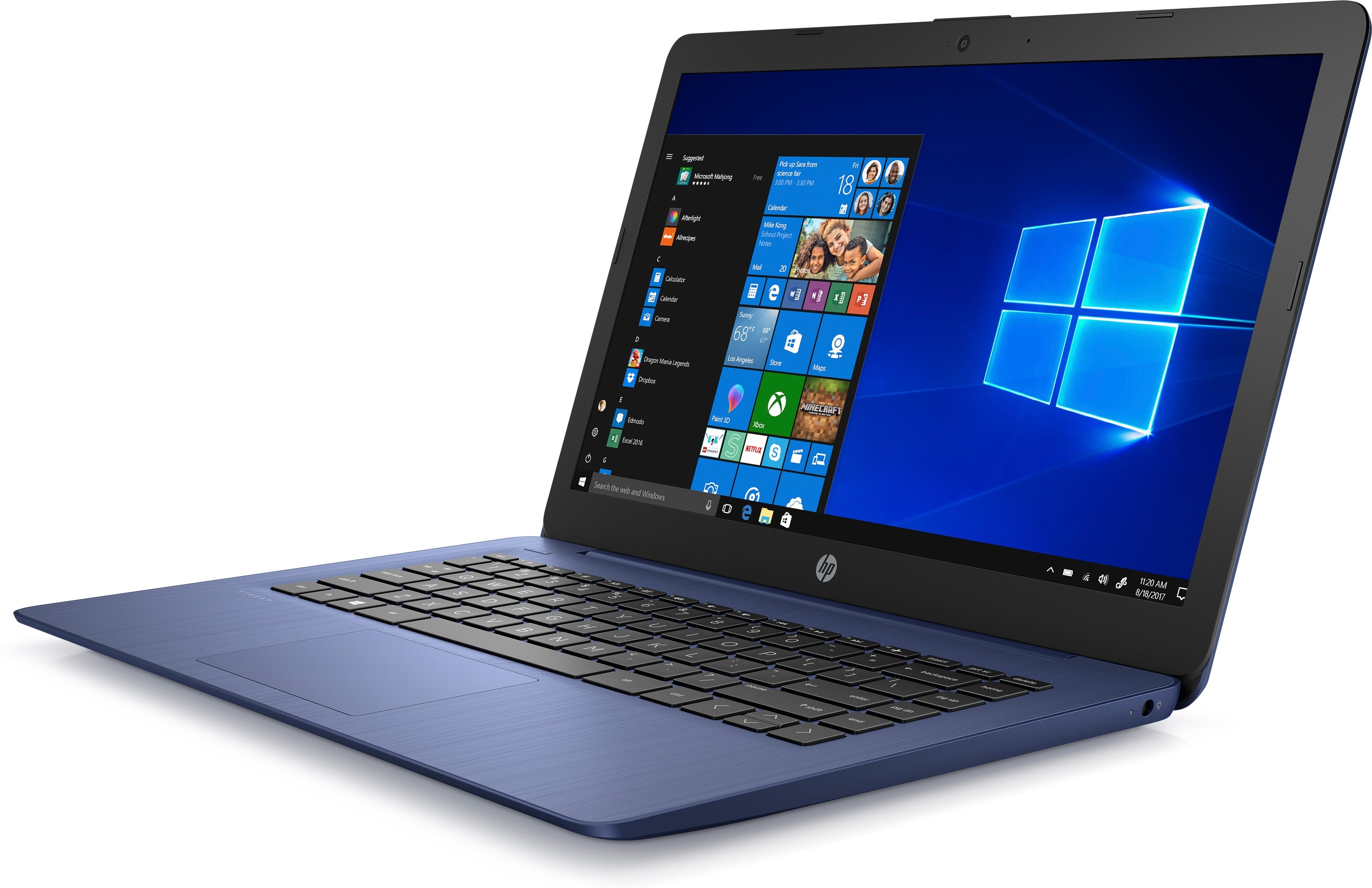 HP Stream 14-ds0090nr 14" HD (Touchscreen) Notebook, AMD A4-9120e, 1.50GHz, 4GB RAM, 64GB eMMC, Windows 10 Home in S mode - 6ZB78UA#ABA