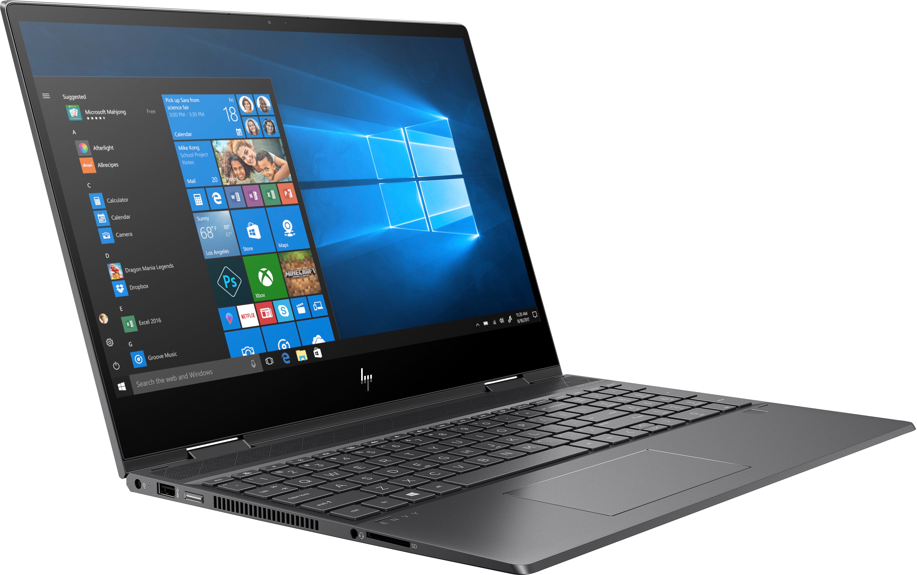 HP Envy x360 15-ds0013nr 15.6" FHD Touch Convertible Notebook, AMD Ryzen 7-3700U, 2.30GHz, 8GB RAM, 256GB SSD, Windows 10 Home 7AH62UA#ABA (Certified Refurbished)
