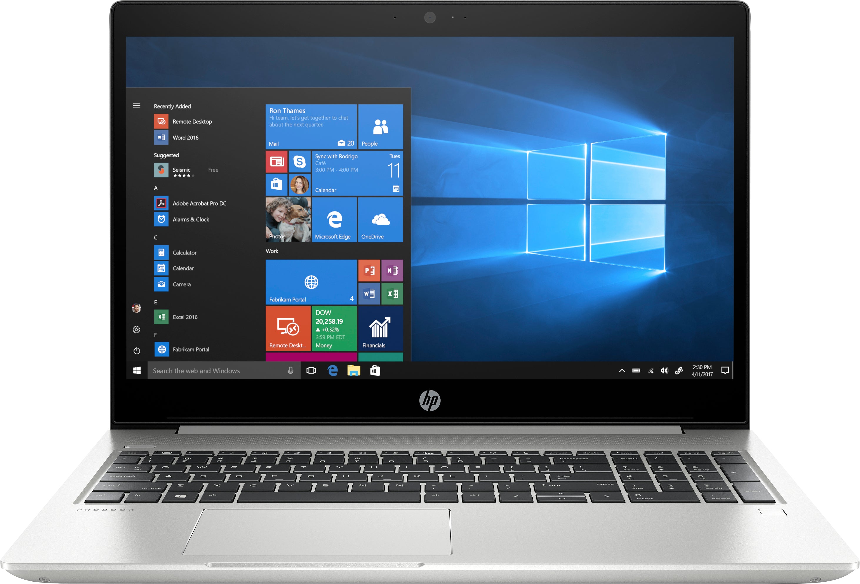 HP ProBook 455R G6 15.6" FHD (Non-Touch) Notebook PC, AMD Ryzen 5 3500U, 2.1GHz, 8GB RAM, 256GB SSD, Windows 10 Pro 64-Bit - 7MS74UT#ABA
