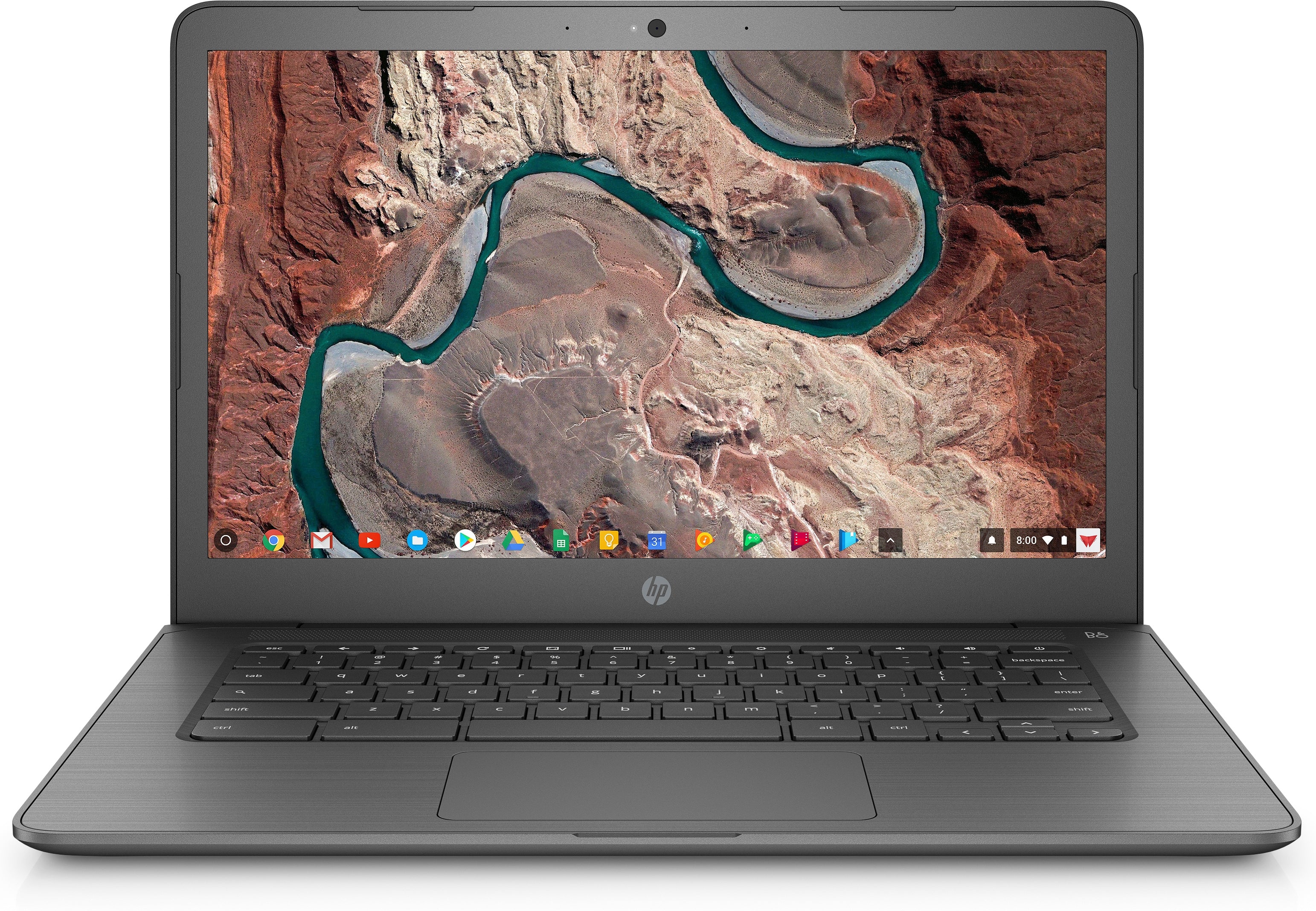 HP 14-ca000nr 14" HD (NonTouch) Chromebook, Intel Celeron N3350, 1.10GHz, 4GB RAM, 32GB eMMC, Chrome OS - 7ZU92UA#ABA