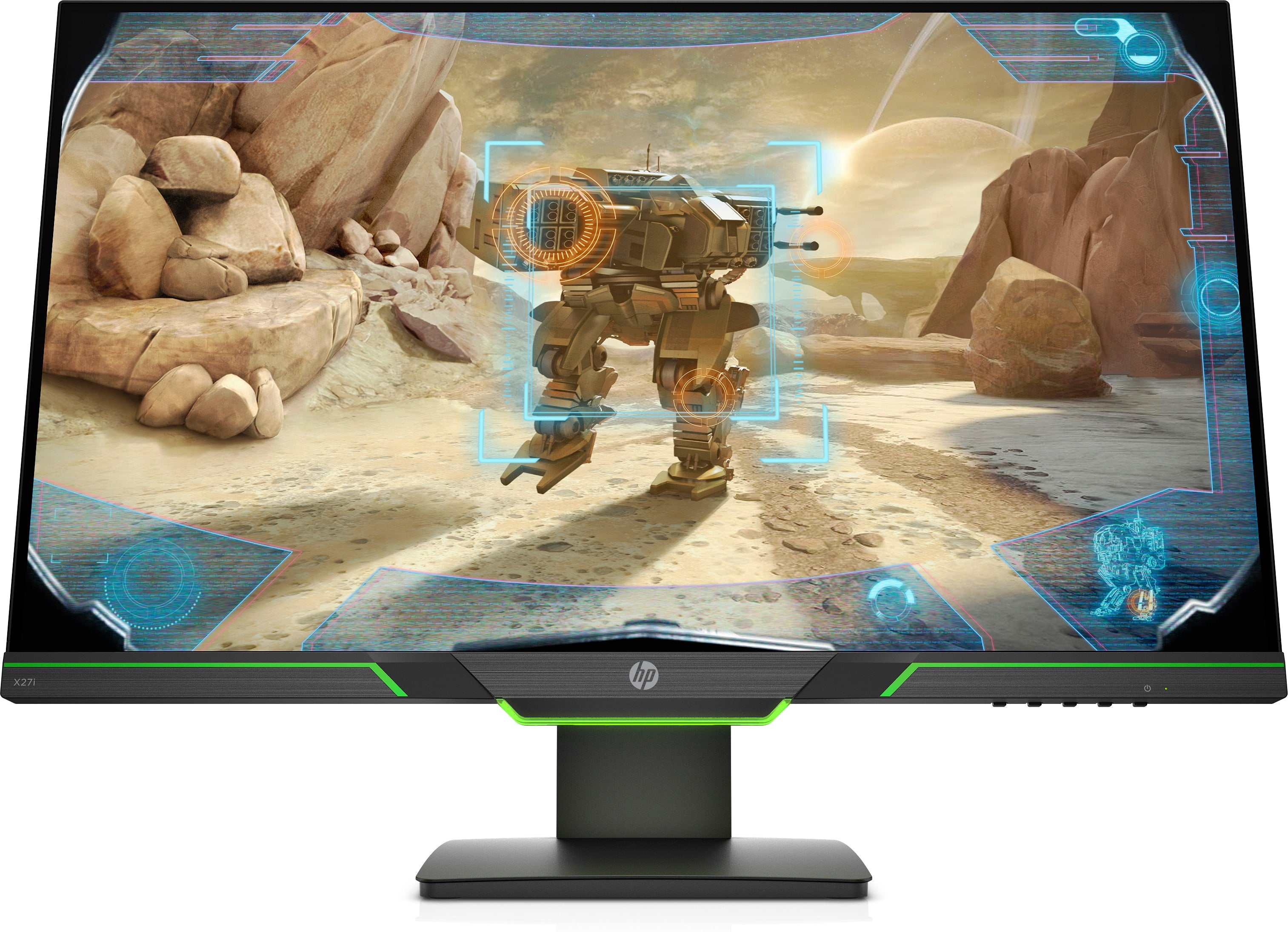 HP X27i 27" Quad HD 2K Gaming Monitor, 4MS, 16:9, 1000:1-Contrast - 8AG16AA#ABA