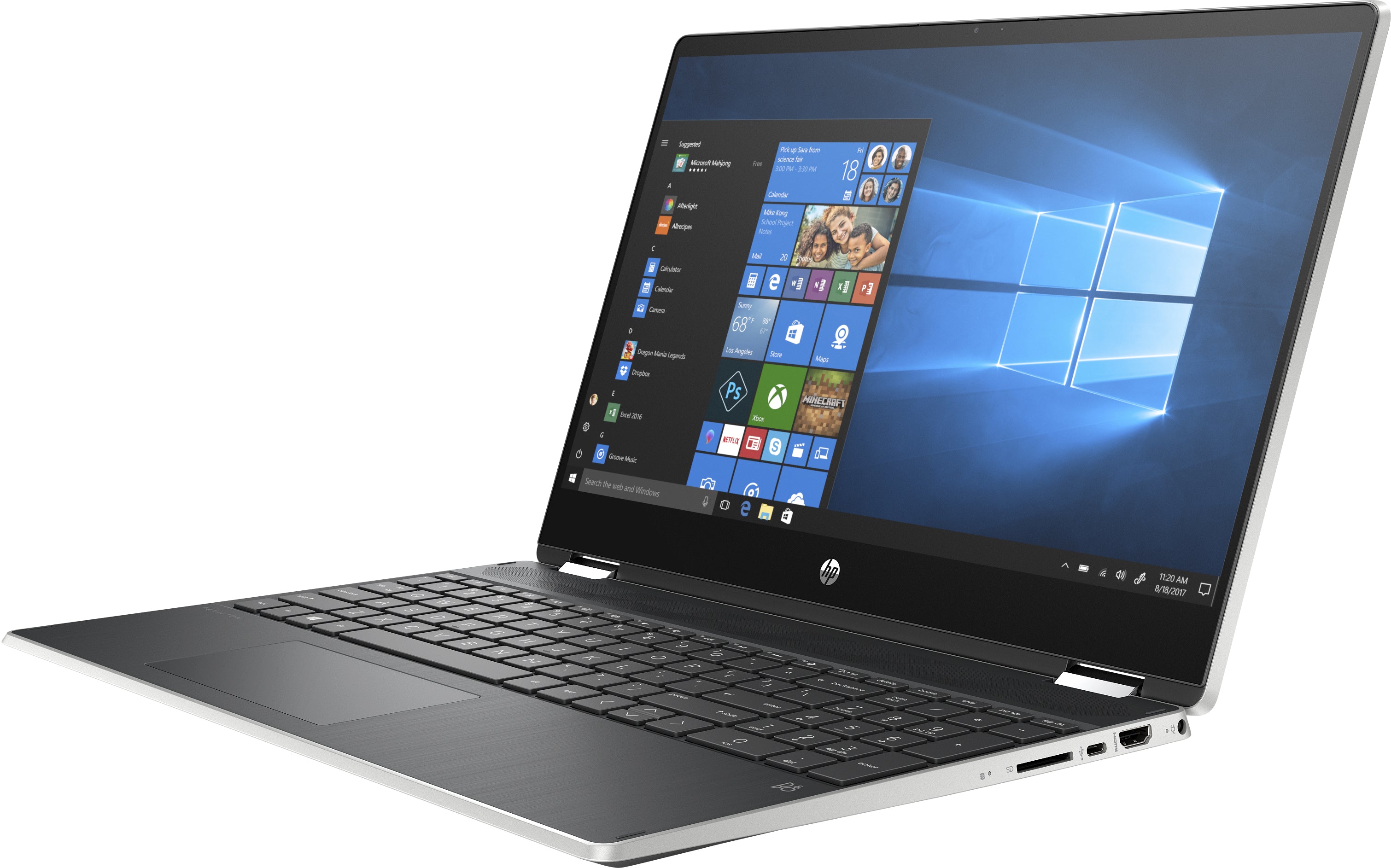 HP Pavilion x360 15-dq0953cl 15.6" HD (Touch) Convertible Notebook, Intel Core i5-8265U, 1.60GHz, 8GB RAM, 512GB SSD, Win 10 Home,8LK69UA#ABA (Certified Refurbished)