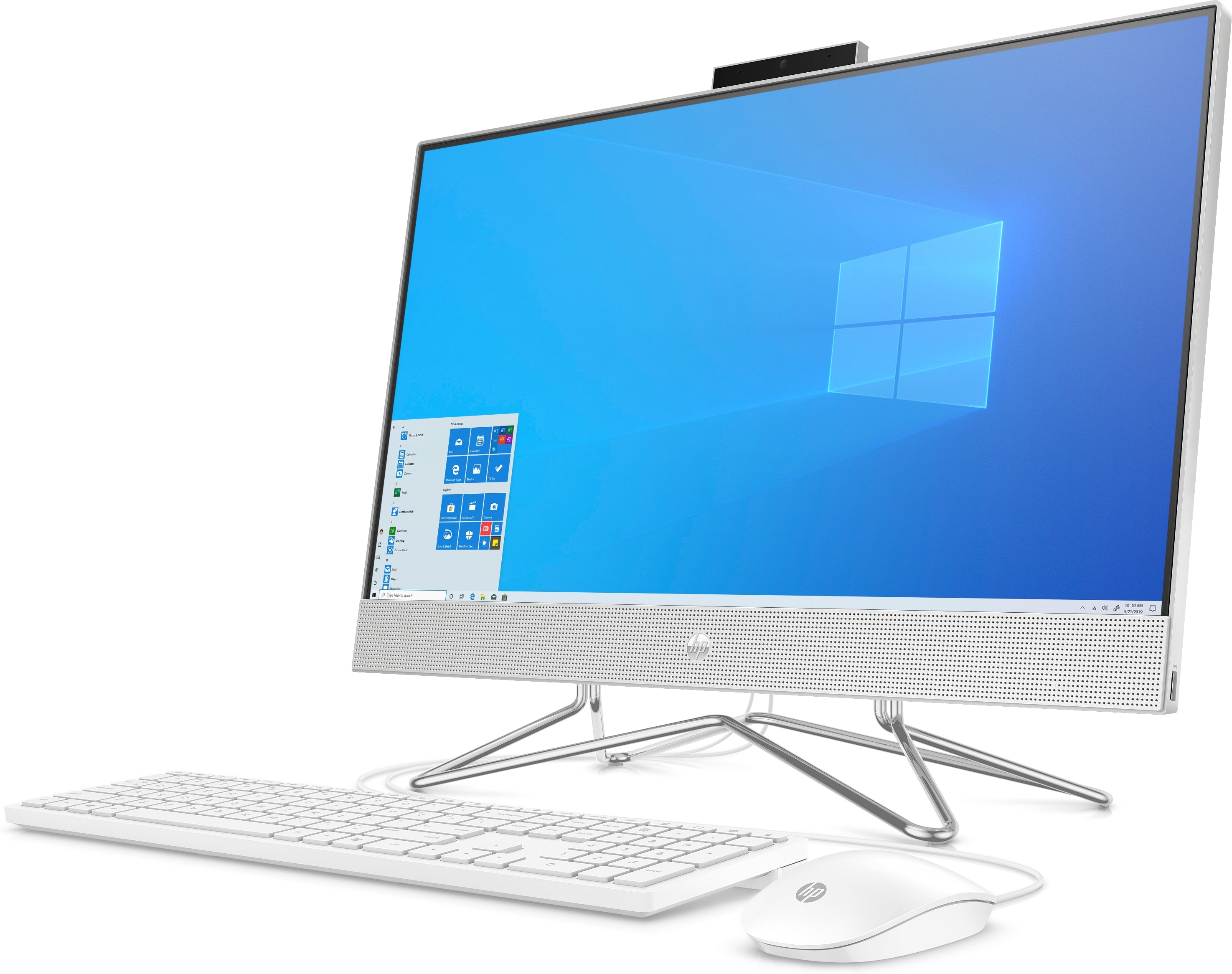 HP 24-dp0161 23.8" FHD All-in-One Computer, AMD R5-4500U, 2.30GHz, 8GB RAM, 256GB SSD, Win10H - 9EF17AA#ABA (Refurbished)
