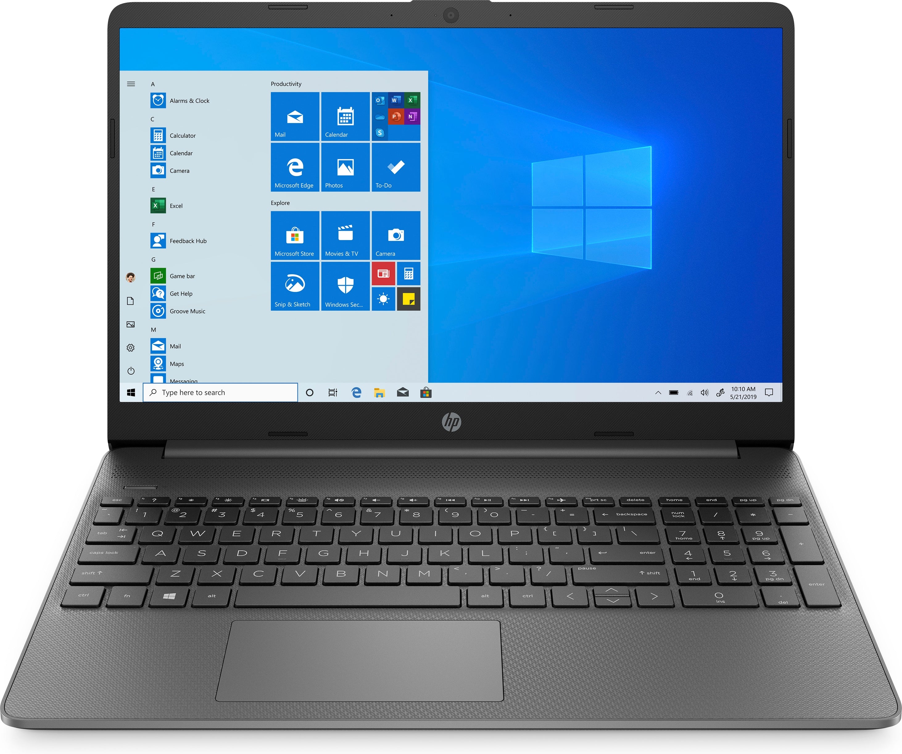 HP 15-ef1078nr 15.6" HD (NonTouch) Laptop, AMD Athlon Gold 3150U, 2.40GHz, 4GB RAM, 256GB SSD, Win10H - 9VE50UA#ABA