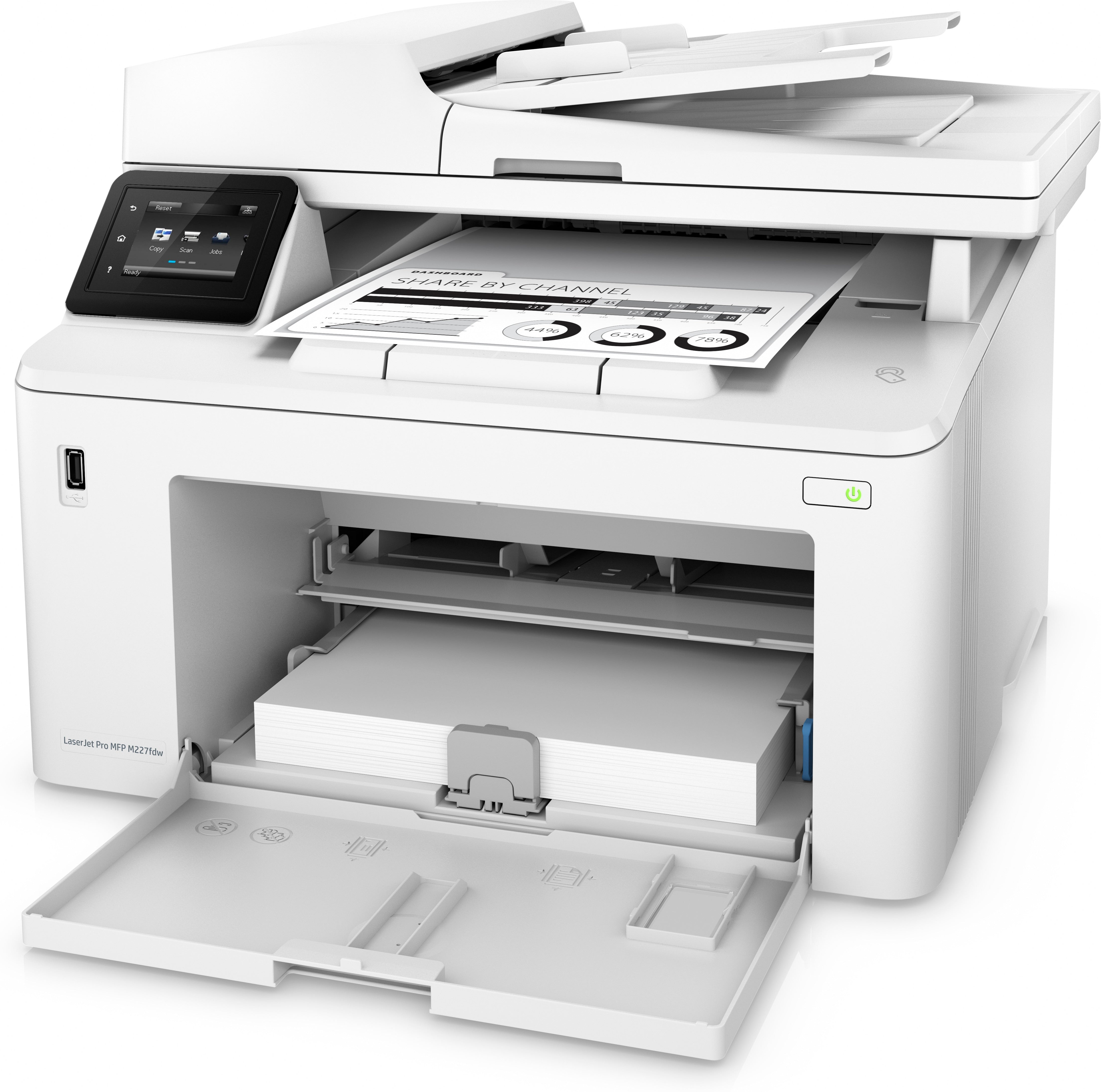 HP Laserjet Pro M227fdw Printer, All-in-One Monochrome Laser Printer, A4, USB, WiFi - G3Q75A#BGJ