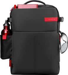 HP OMEN 17.3" Monotone Backpack, Carrying Case for Laptops, Padded Pockets, Top Handle, Shoulder Straps - K5Q03AA#ABL