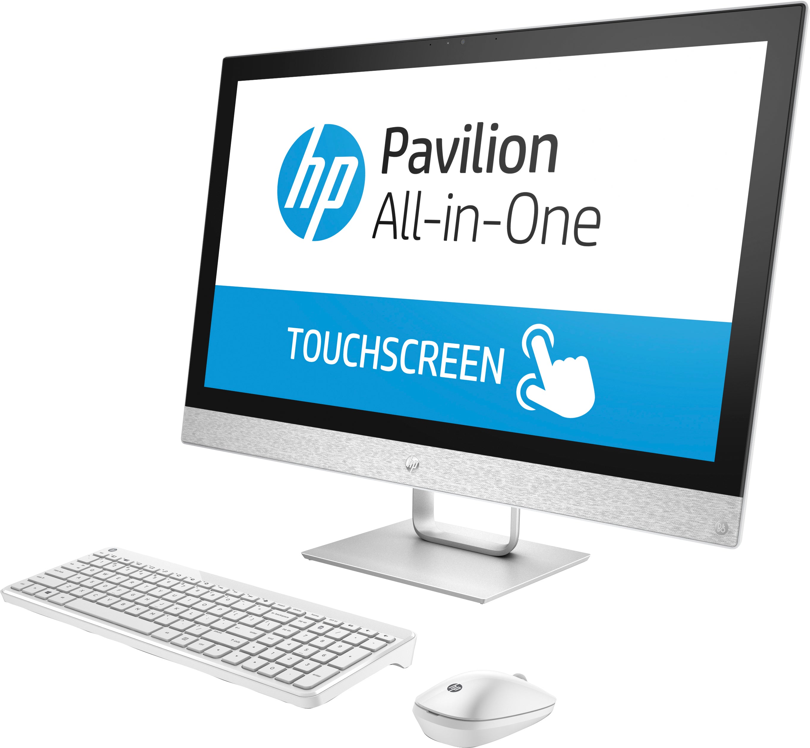 HP Pavilion 27-r055se All-in-One Touch Desktop PC 27" QHD Intel Core i7 16GB RAM 2TB SATA+256GB SSD Windows 10 Home White X6B89AA#ABA