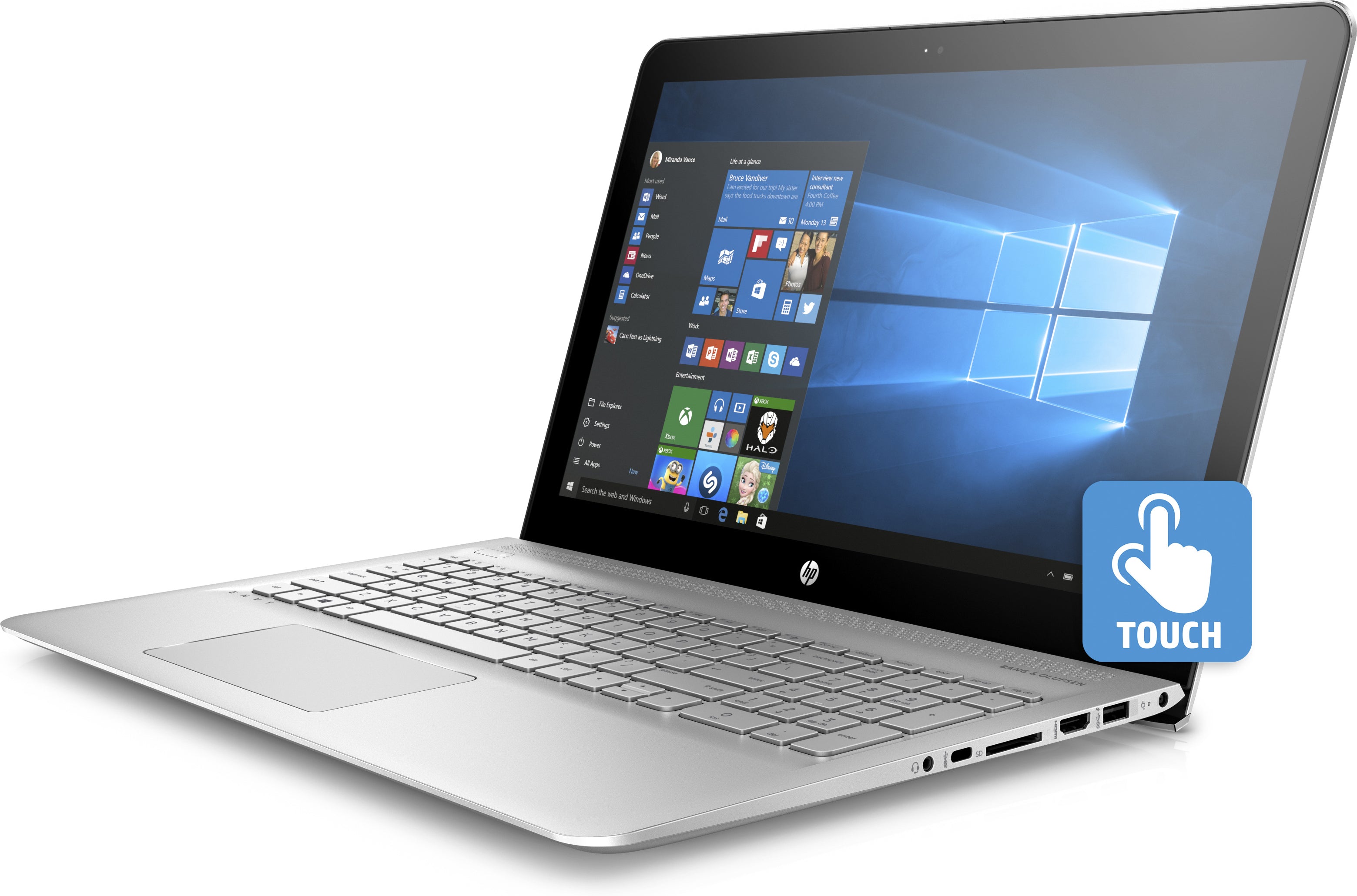 HP Envy 15-as133cl 15.6" FHD Touchscreen Notebook, Intel Core i7, 2.70GHz, 16GB RAM, 1 TB HDD, Windows 10 Home 64-Bit- X6V56UA#ABA