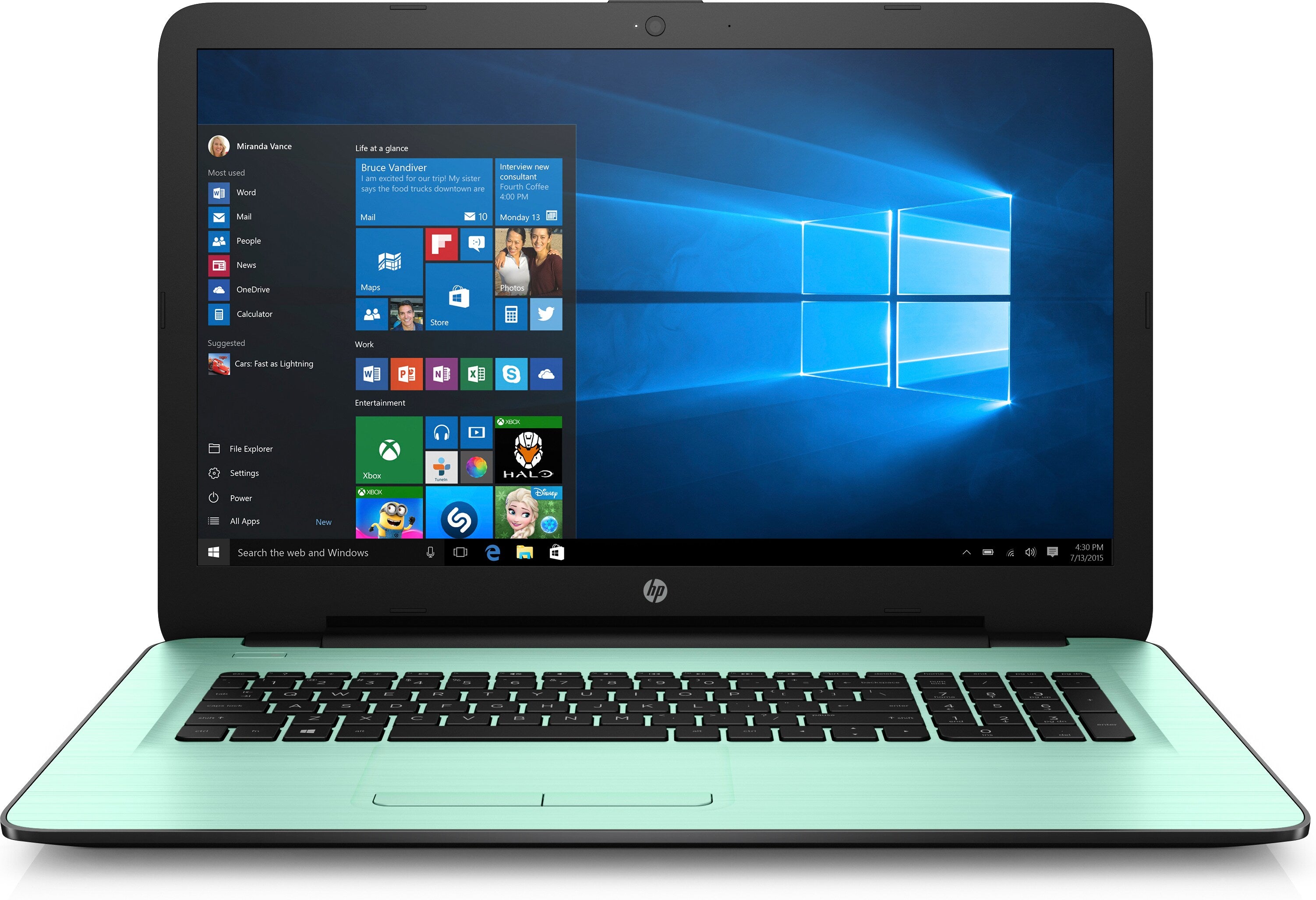 HP 17-y012cy 17.3" HD+ (Non-Touch) Notebook, AMD A12-9700P, 2.50GHz, 12GB RAM, 2TB SATA, Windows 10 Home 64-Bit + Office 365 Personal 1-year - Y5X36UA#ABA (Certified Refurbished)