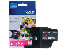Brother Genuine High Yield Magenta Ink Cartridge, 600 Pages - LC75M