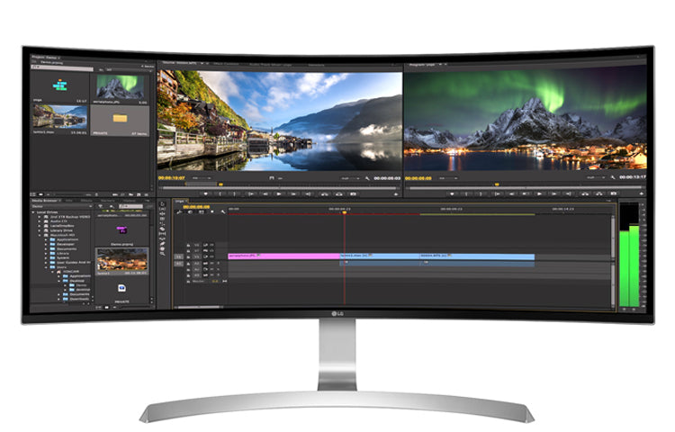 LG 34CB99 34" UW-QHD Curved LED LCD Monitor, 21:9, 5ms, 1K:1-Contrast - 34CB99-W