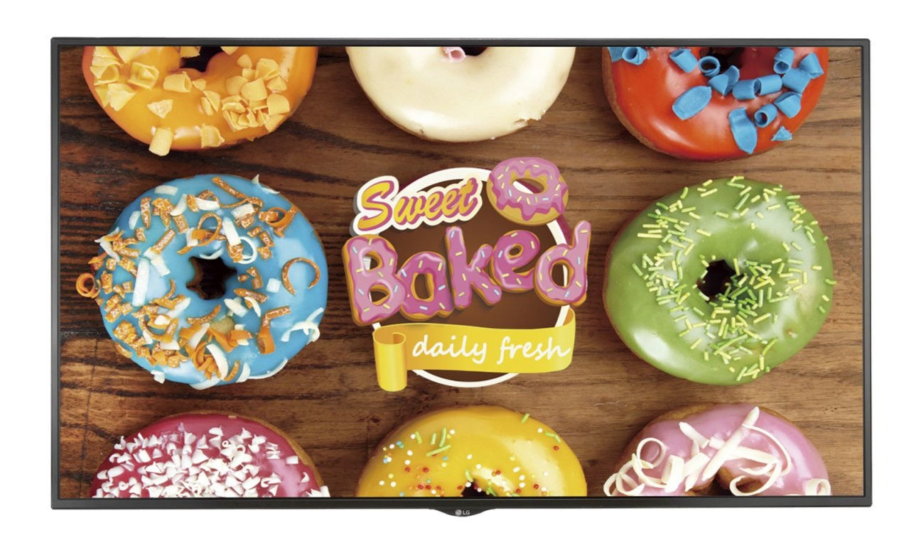 LG UH5E 65" 4K UHD Digital Signage LED Display, 16:9, 8ms, 1100:1-Contrast - 65UH5E-B