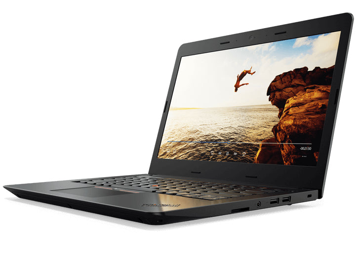 Lenovo Thinkpad E475 14" HD (Non-Touch) Notebook, AMD A10-9600P, 2.40GHz, 8GB RAM, 500GB HDD, Windows 10 Pro 64-Bit - 20H40007US