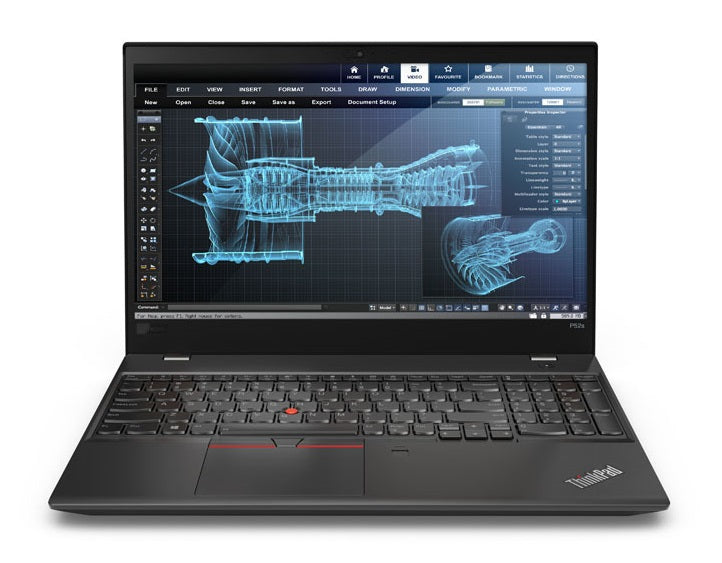 Lenovo ThinkPad P52S (Non-Touch), 15.6" FHD Mobile Workstation, Intel Core i7, 1.90 GHz, 8GB RAM, 500GB HDD, Windows 10 Pro 64-Bit- 20LB0017US