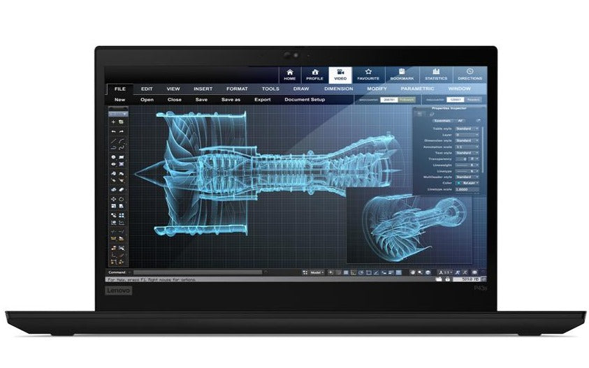 Lenovo ThinkPad P43s 14" FHD Mobile Workstation, Intel i7-8565U, 1.80GHz, 16GB RAM, 512GB SSD, Win10P - 20RH000KUS