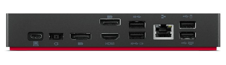 Lenovo 90W USB-C Dock (Windows Only), 6xUSB Ports, 2xDP, 1xHDMI, Slim Tip - 40B50090US