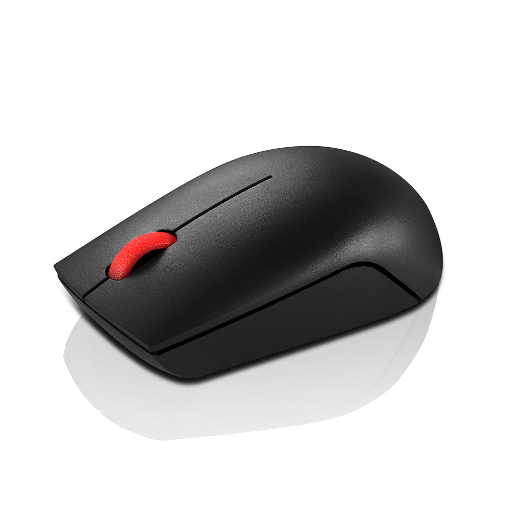 Lenovo Essential Compact Wireless Mouse, 2.4 GHz, Optical, 1000 dpi, Scroll Wheel, 3 Buttons, Ambidextrous - 4Y50R20864