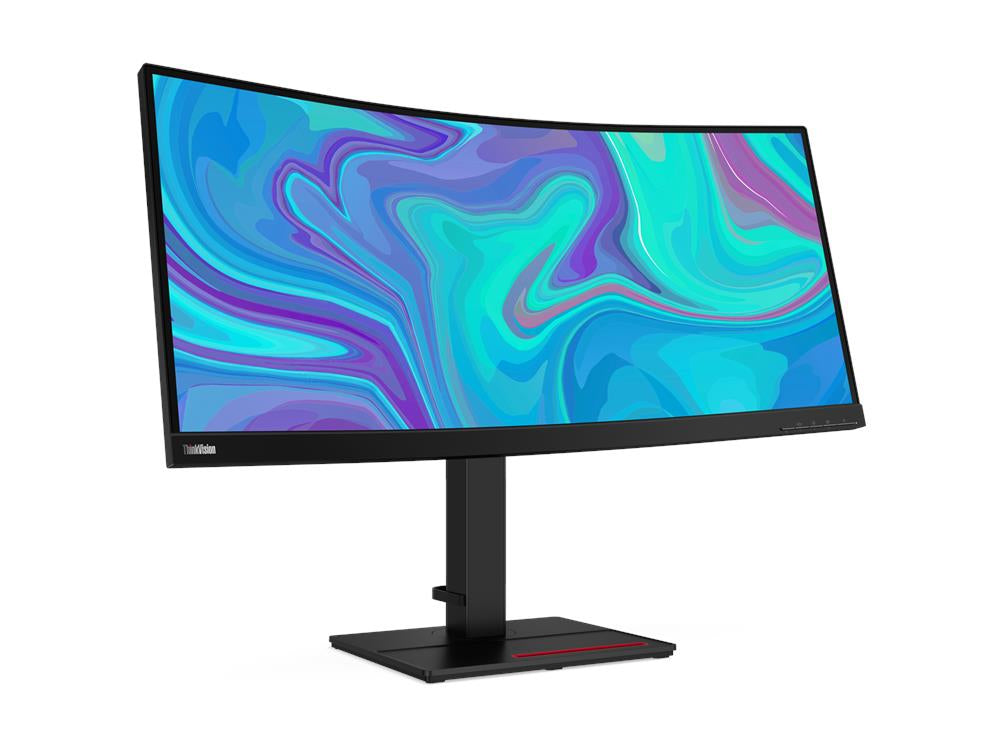 Lenovo ThinkVision T34w-20 34" WQHD WLED Curved Monitor, 21:9, 4ms, 3000:1-Contrast - 61F3GAR1US