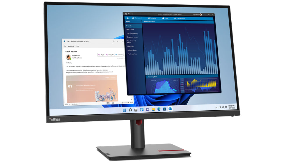 Lenovo ThinkVision T27p-30 27" 4K UHD WLED Monitor, 16:9, 6ms, 1300:1-Contrast - 63A9GAR1US