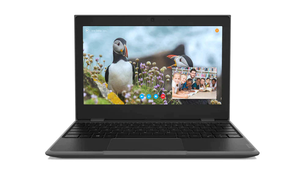 Lenovo 100e 2nd Gen 11.6" HD Notebook, Intel Celeron N4020, 1.10GHz, 4GB RAM, 128GB SSD, Win11DG - 81M80089US