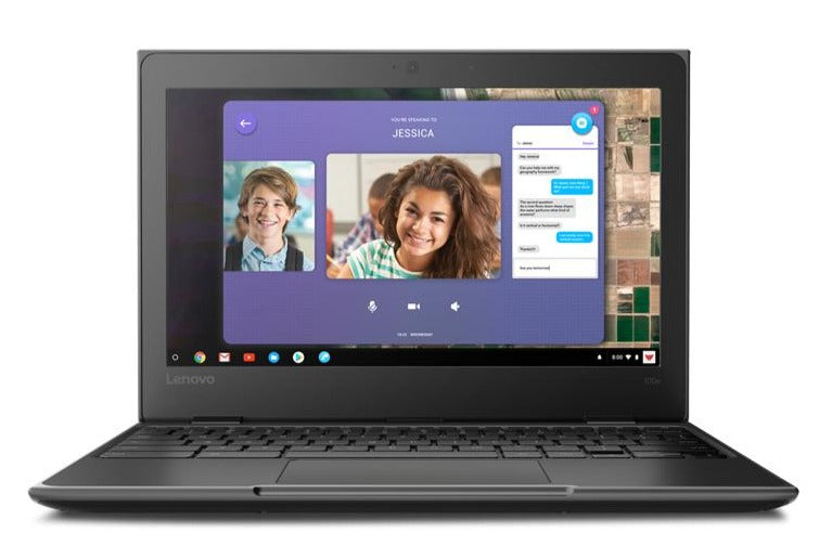 Lenovo 100e 11.6" HD 2nd Gen AST Chromebook, AMD A4-9120C, 1.60GHz, 4GB RAM, 32GB eMMC, Chrome OS- 82CD000VUS