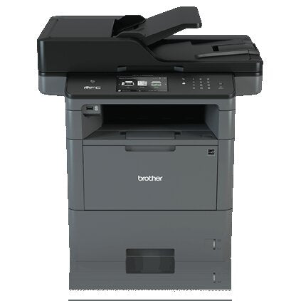 Brother MFC Monochrome Laser All-in-One Printer, 512MB Memory, Wireless, Ethernet, Color Touchscreen Display - MFC-L6800DW