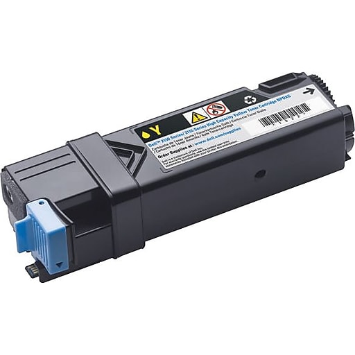 DELL Toner Cartridge for Dell 2150cn, 2150cdn, 2155cn, 2155cdn Printers, Yellow - NT6X2
