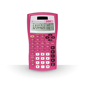 Texas Instruments TI-30X IIS Scientific Calculator Pink Calculator 30XIIS/TBL/1L1/AZ