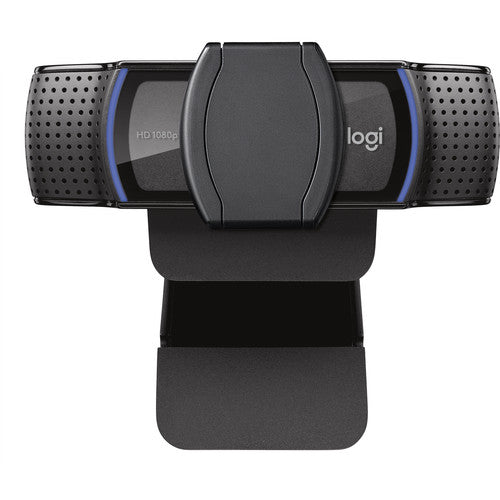 Logitech C920S Webcam, Full HD, 2.1 Megapixel, 30 fps, USB, Auto-focus, Microphone, Black- 960-001257