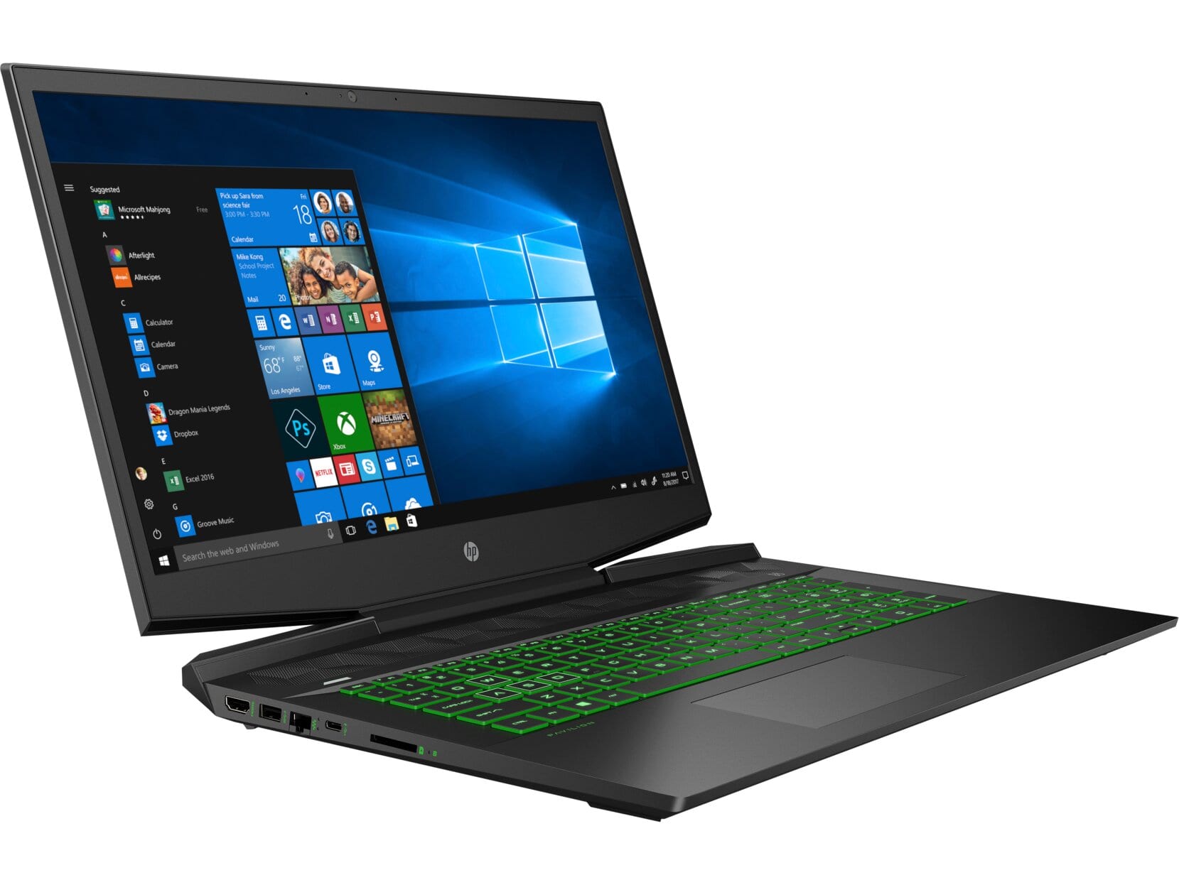 HP Pavilion 17-cd1010nr 17.3" FHD (NonTouch) Gaming Notebook, Intel i5-10300H, 2.50GHz, 8GB RAM, 256GB SSD, Win10H - 2R640UA#ABA