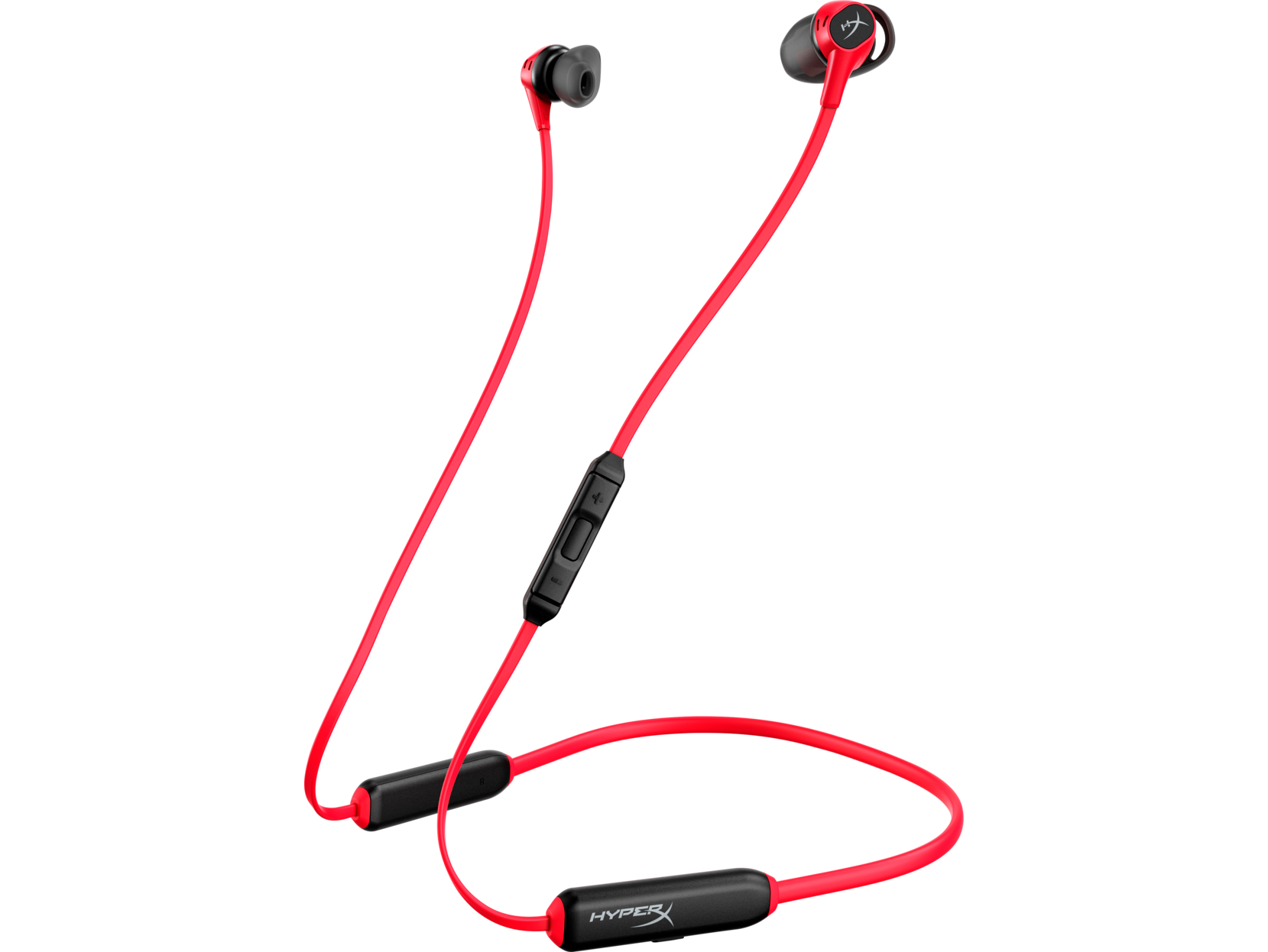 HP HyperX Cloud Buds Wireless Headphones, USB, Bluetooth, Black-Red - 4P5H7AA
