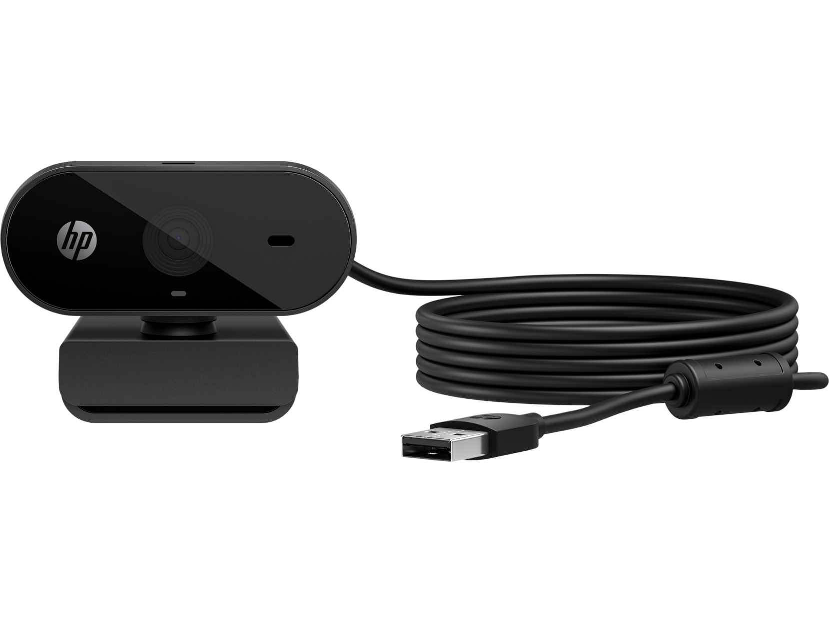 HP 325 FHD USB-A Webcam, 59" Cable, Black - 53X27AA