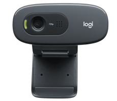 Logitech C270 HD Webcam, 30fps, 720p Widescreen Video Calling, USB, Microphone - 960-000694