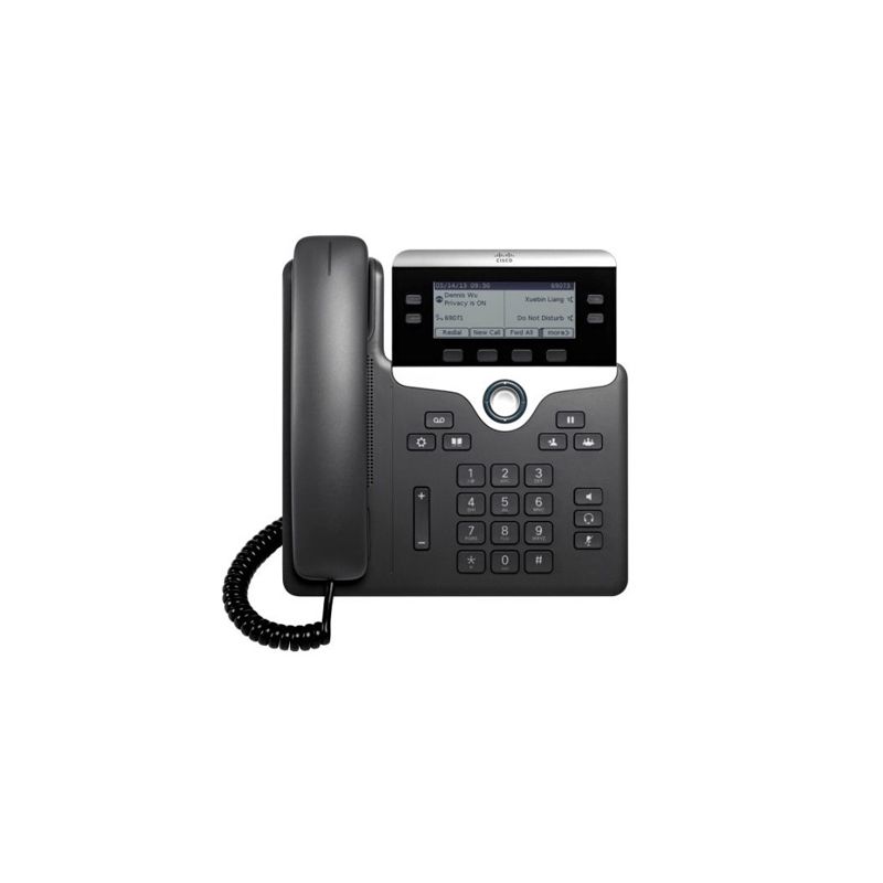 Cisco 7841 4-Line IP Phone, 4 x Total Line, VoIP, PoE, 2 x RJ-45 - CP-7841-K9 (Certified Refurbished)