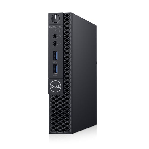 Dell OptiPlex 3060 Micro Desktop PC, Intel i5-8500T, 2.10GHz, 16GB RAM, 256GB SSD, Win11P - 203DE3060i5G8DTREF (Refurbished)