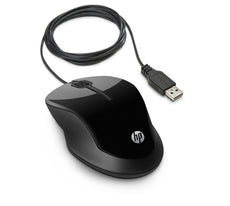 HP X1500 Wired USB Optical Mouse, 1000 dpi, 3 Buttons, Scroll Wheel - H4K66AA#ABL
