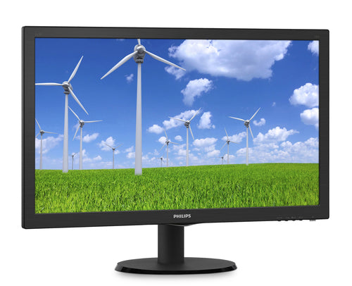 Philips S-line 23.6" Full HD WLED LCD Monitor, 16:9, 1 MS, 10M:1-Contrast, Textured Black - 243S5LDAB