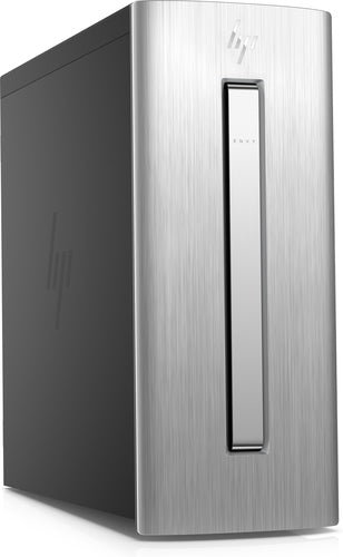 HP Envy 750-532 Desktop PC, Tower, Intel Core i7, 3.60GHz, 16GB RAM, 1TB SATA + 256GB SSD, Windows 10 Pro 64-Bit, Natural Silver - Z5M66AA#ABA