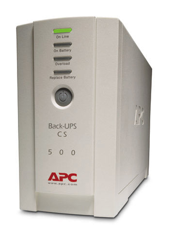 APC Back-UPS CS 500 120V Backup System, 500VA, 300W - BK500