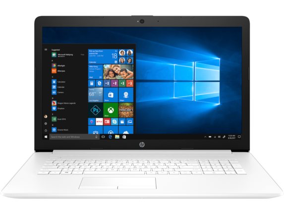 HP 17-by0000 17.3" HD+ (Non-Touch) Notebook, AMD A9-9425, 3.10GHz, 8GB RAM, 1TB SATA, Windows 10 Home 64-Bit- 6CL47U8#ABA