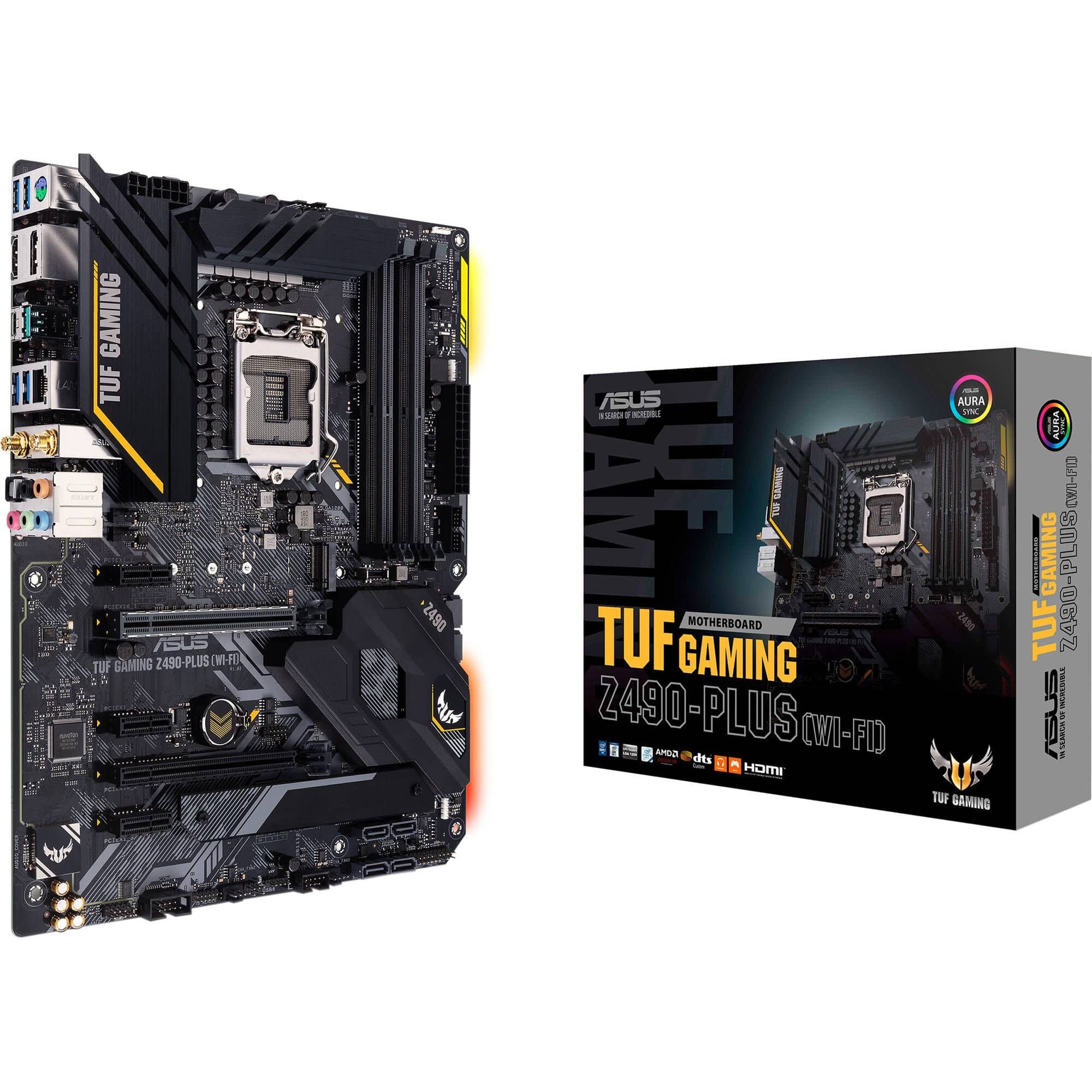 ASUS TUF Gaming Z490-Plus (WiFi 6), LGA 1200 (Intel 10th Gen) ATX Motherboard - 90MB1330-M0AAY0