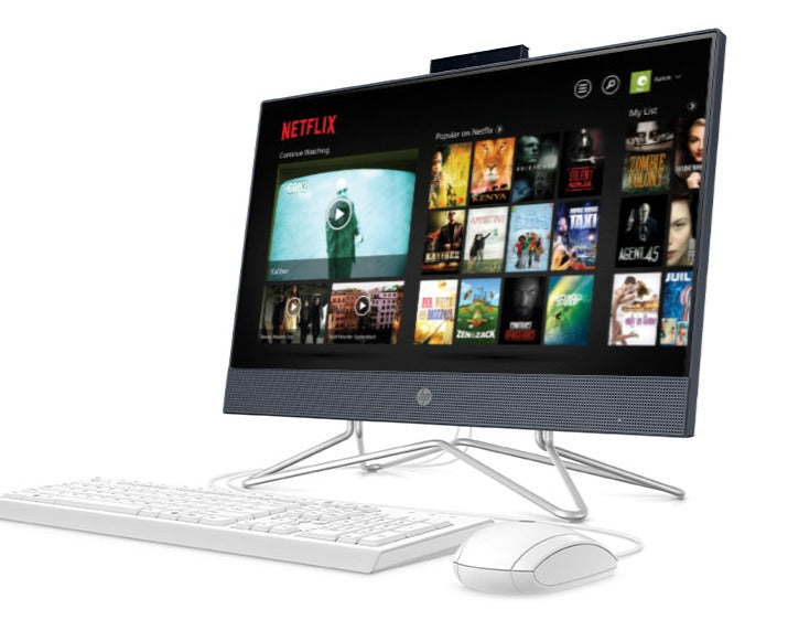 HP 22-df0013w 21.5" FHD All-in-One PC, Intel Celeron G5900T, 3.20GHz, 4GB RAM, 256GB SSD, Win10H - 13Z00AA#ABA (Certified Refurbished)
