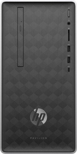 HP Pavilion 590-p0044 Mini Tower Desktop PC, AMD Ryzen 5- 2400G, 3.60GHz, 12GB RAM, 1TB SATA, Windows 10 Home 64-Bit, Ash Silver- 3LA79AA#ABA (Certified Refurbished)