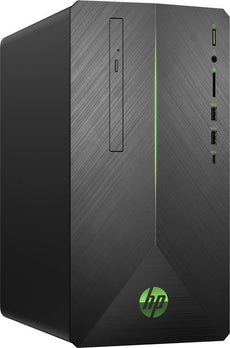 HP Pavilion 690-0009 Mini Tower Gaming Desktop PC, Intel Core i5-8400, 2.80GHz, 8GB RAM, 1TB HDD + 128GB SSD, Windows 10 Home 64-Bit - 3LA48AA#ABL