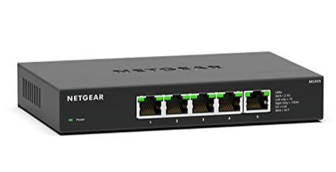NETGEAR 5-Port Multi-Gigabit Ethernet Unmanaged Network Switch (MS305) -  with 5 x 1G/2.5G, Desktop or Wall Mount, and Limited 3 Year Protection :  : Computers & Accessories