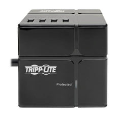 Tripp Lite 3-Outlet Power Cube Surge Protector, 6 USB-A Ports, 1800 VA, 540 Joules, 120V - TLP366CUBEUSBB